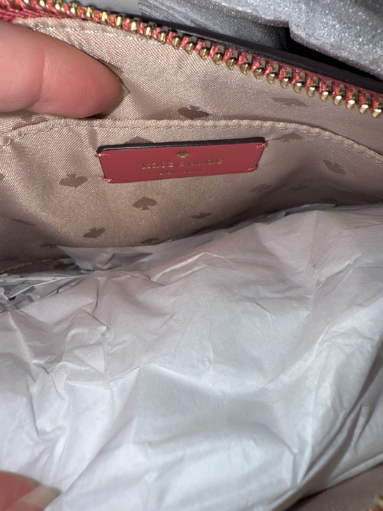 kate spade Nwt! ♠️ Harlow Pink Pebbled Leather Crossbody Bag - Picture 6 of 6